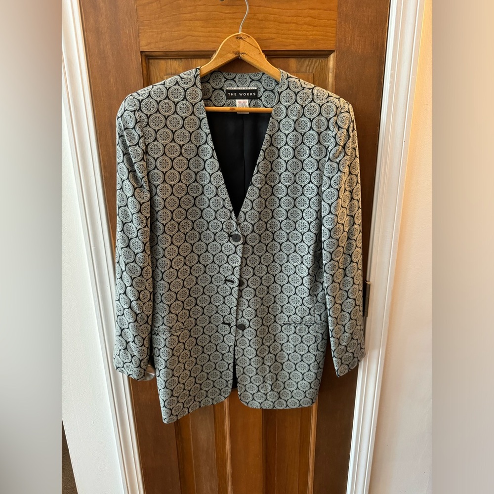 Saks Fifth Avenue women’s pattered blazer